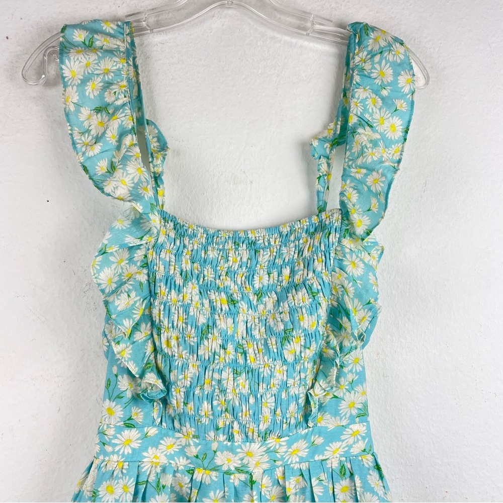 Bcbgeneration Ruffle Smocked Open Back Bohemian D… - image 5